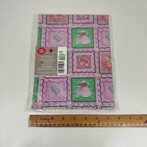 Vtg Wedding Shower Bridal Bride Groom American Greetings Gift Wrap Sheet Paper